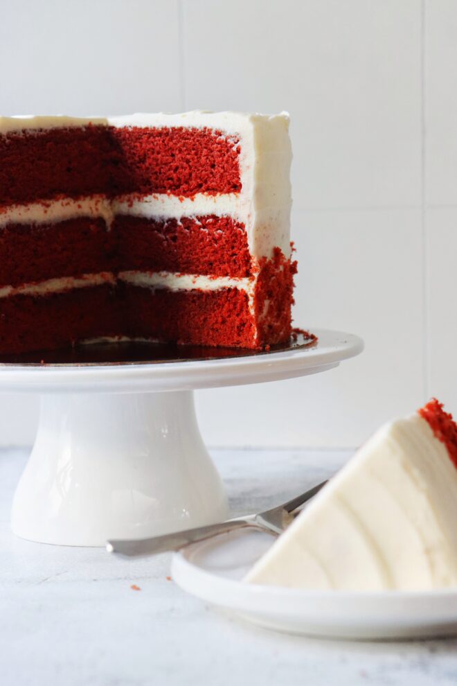 Red velvet taart